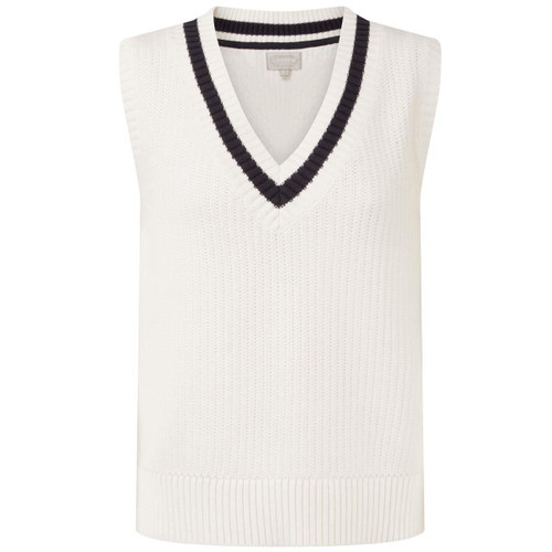 Soft White/Navy Schoffel Womens Hambledon Vest