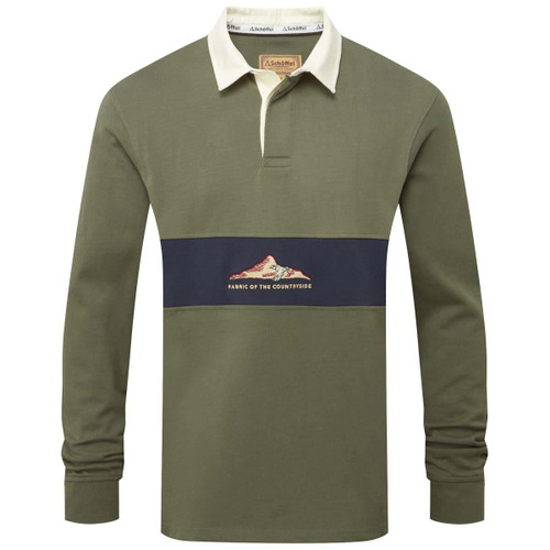 Beetle Green Schoffel Mens Saunton Rugby Top