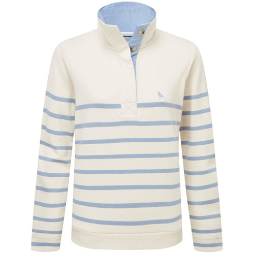 Pale Stone Stripe Schoffel Womens Sandown Sweatshirt