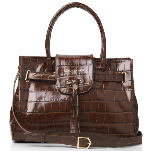 Conker Fairfax & Favor Womens Windsor Handbag