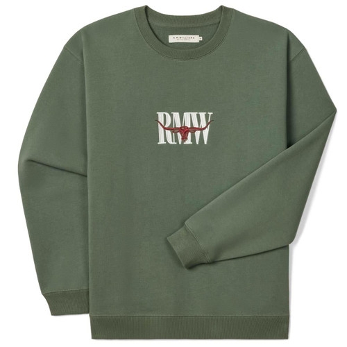 Spruce Green R.M. Williams Mens Heritage Crew Sweatshirt