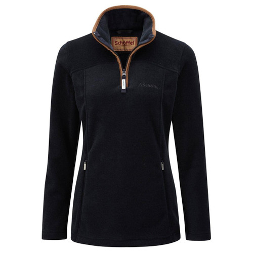 Navy Schoffel Womens Tilton 1/4 Zip Fleece