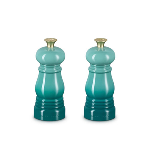 Le Creuset Set of 2 Classic Mini Mills Bleu Riviera