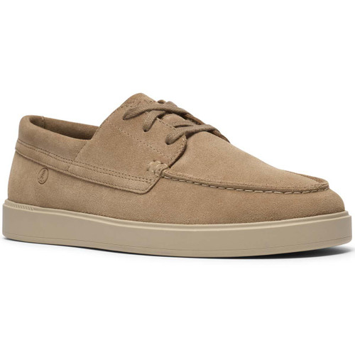 Dark Sand Suede Clarks Mens Lockford Boat Shoes