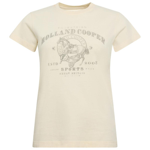 Ecru Holland Cooper Womens Ivy League Tee T-Shirt