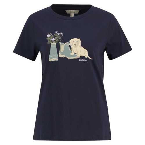 Navy Barbour Womens Brambles T-Shirt
