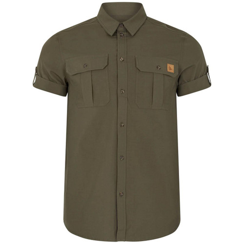 Grape Leaf Seeland Mens Selous Short Sleeve Cargo Shirt