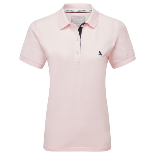 Pale Pink Schoffel Womens St Ives Polo Shirt