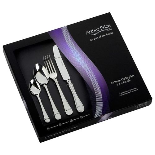 Arthur Price Everyday Classics Britannia 24 Piece Cutlery Set