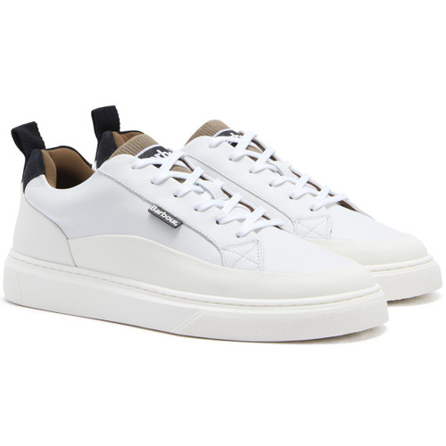 White/Navy/Trench Barbour Mens Stannington Trainer
