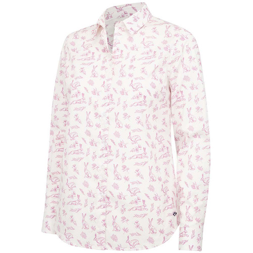 Pink Hoggs Of Fife Womens Hare Print Shirt 