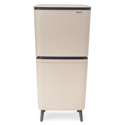 Soft Beige Brabantia Sortup Recycle Bin Hi 20+25 Litre