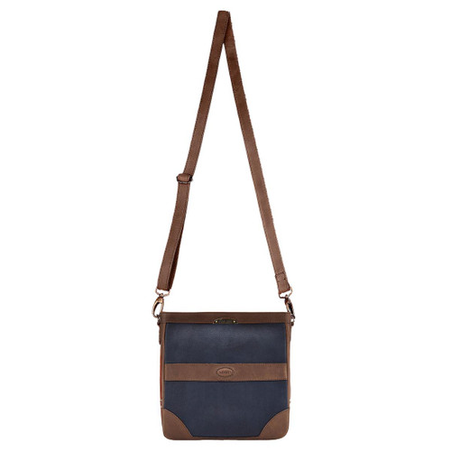 Dubarry Womens Ardmore Messenger Bag Navy/Brown