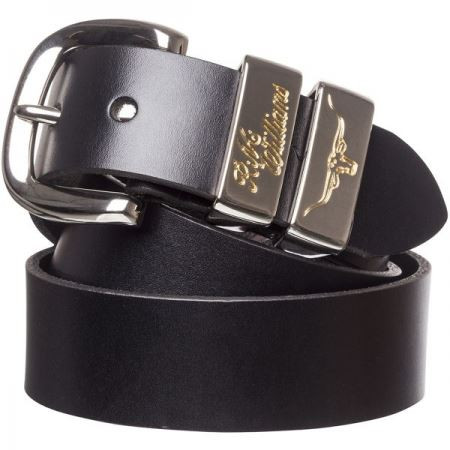 Black R.M. Williams Mens Jerrawa Leather Belt