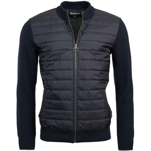 Barbour Carn Baffle Zip Thru in Navy