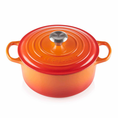 Le Creuset 30cm Cast Iron Round Casserole Dish Volcanic