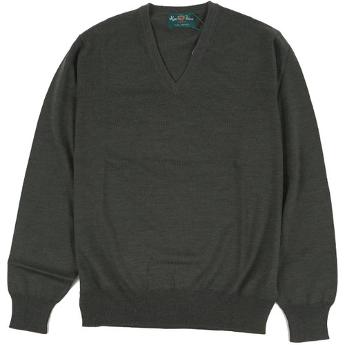 Seaweed Alan Paine Mens Millbrook V Neck