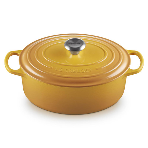 Le Creuset 29cm Cast Iron Oval Casserole Dish Nectar