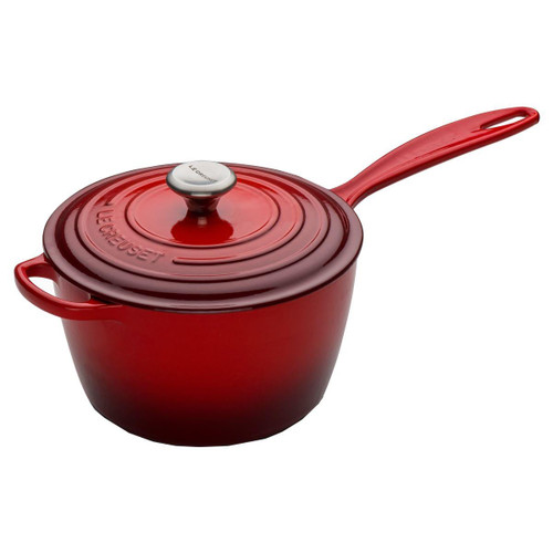 Cerise Le Creuset 20cm Cast Iron Saucepan