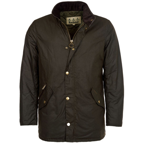 Olive Barbour Mens Prestbury Wax Jacket