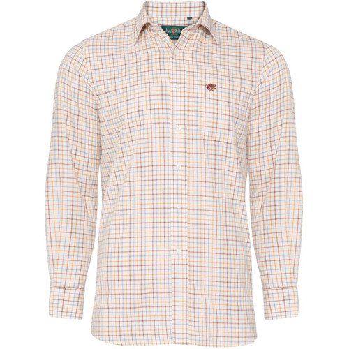 Brown Country Check Alan Paine Mens Ilkley Shirt
