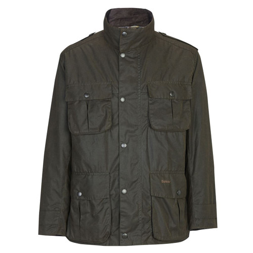 Olive Barbour Mens Corbridge Wax Jacket