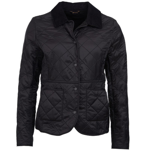 Black Barbour Womens Deveron Polarquilt Jacket Black Barbour Womens Deveron Polarquilt Jacket