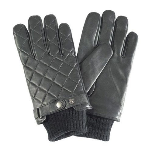 Barbour Mens Quilted Leather Gloves