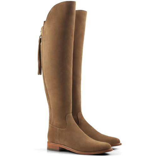 Tan Suede Fairfax & Favor Flat Amira Boots