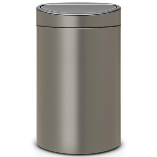 Platinum Brabantia Touch Bin Recycle 10+23 Litre