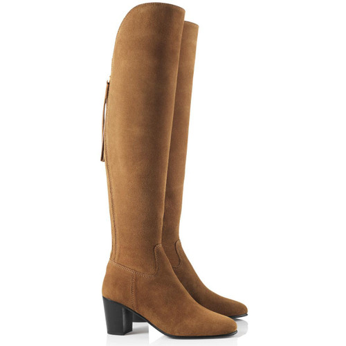 Tan Suede Fairfax & Favor Womens Heeled Amira Boots