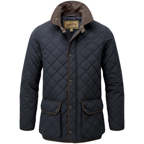 Midnight Schoffel Mens Barrowden Quilt Jacket