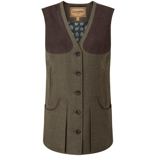 Loden Green Herringbone Tweed