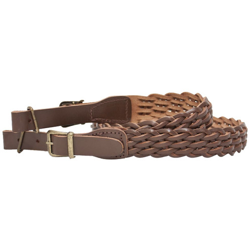 Bisley Pleated Leather Rifle Sling