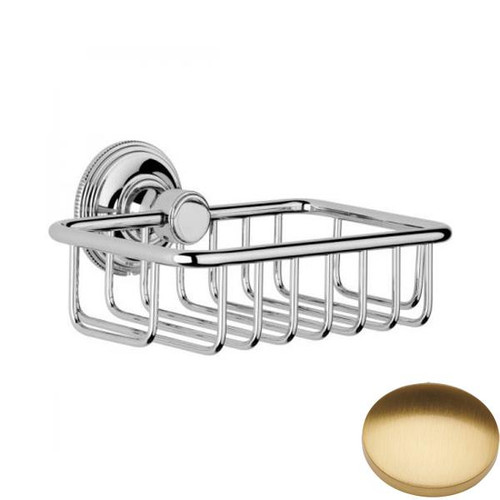 Brushed Gold Gloss Samuel Heath Style Moderne Soap Basket N6630