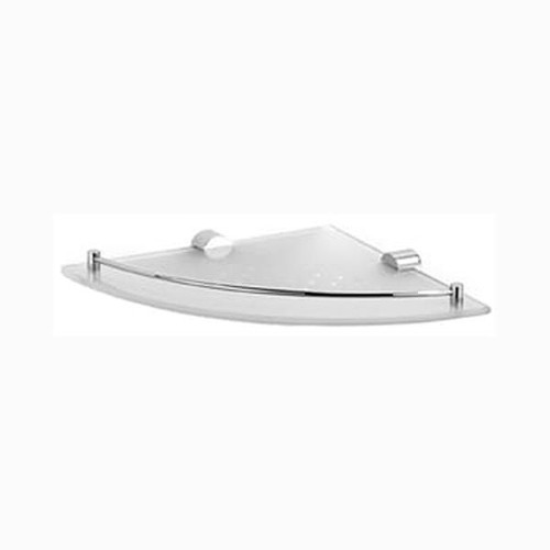 Chrome Plated Samuel Heath Xenon Glass Corner Shelf N5036 Chrome Plated Samuel Heath Xenon Glass Corner Shelf N5036