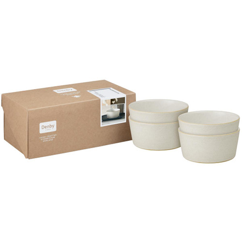 Denby Impression Cream Set Of 4 Straight Bowls