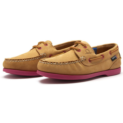 Tan/Pink Chatham Womens Pippa II G2 Deck Shoes