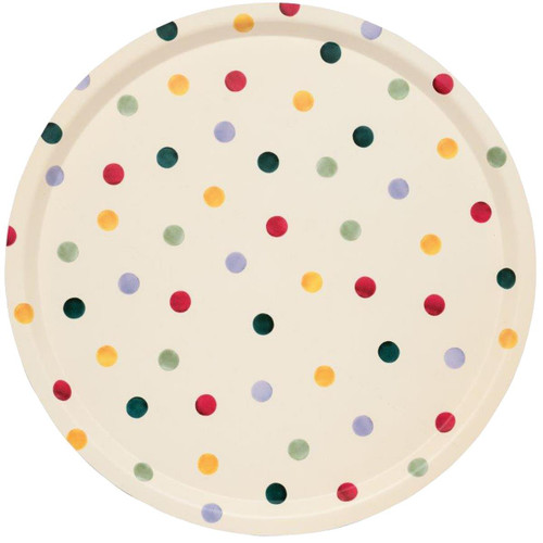 Emma Bridgewater Polka Dot Round Birch Tray Emma Bridgewater Polka Dot Round Birch Tray