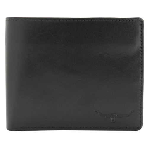 Black R.M. Williams Mens Tri-Fold Wallet