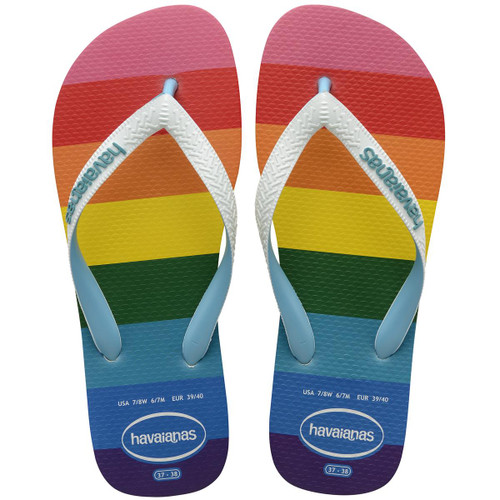 Blue Havaianas Unisex Top Pride Allover Flip Flops