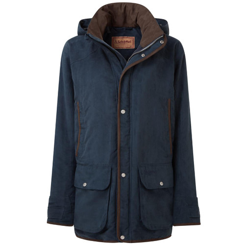 Navy Schoffel Mens Oundle Country Coat