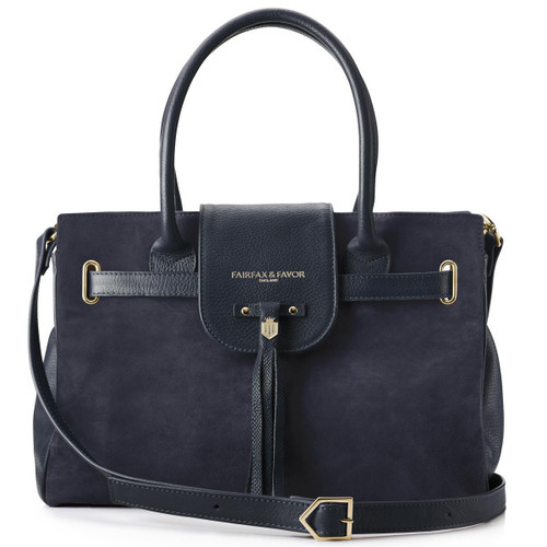 Navy Fairfax & Favor Womens Windsor Handbag