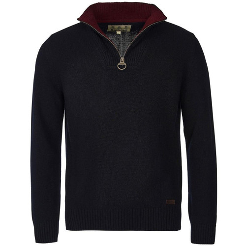 Navy Barbour Nelson Essential Half Zip Navy Barbour Nelson Essential Half Zip