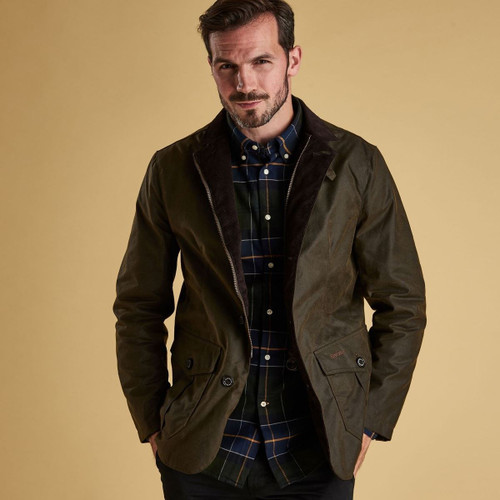 barbour lutz wax jacket