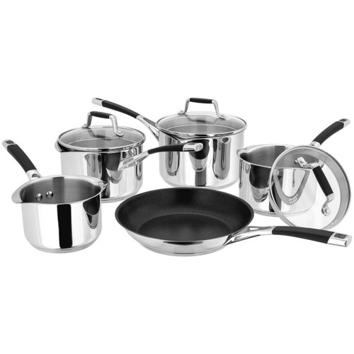 Stellar Induction 5 Piece Draining Saucepan Set Stellar Induction 5 Piece Draining Saucepan Set