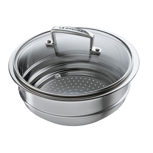 Le Creuset Stainless Steel Multi-Steamer With Glass Lid Le Creuset Stainless Steel Multi-Steamer With Glass Lid