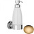 Non-Lacquered Brass Samuel Heath Style Moderne Liquid Soap Dispenser White Ceramic N6647W