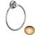 Non-Lacquered Brass Samuel Heath Style Moderne Towel Ring N6698