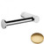 Brushed Gold Matt Samuel Heath Xenon Single Arm Toilet Roll Holder N5091